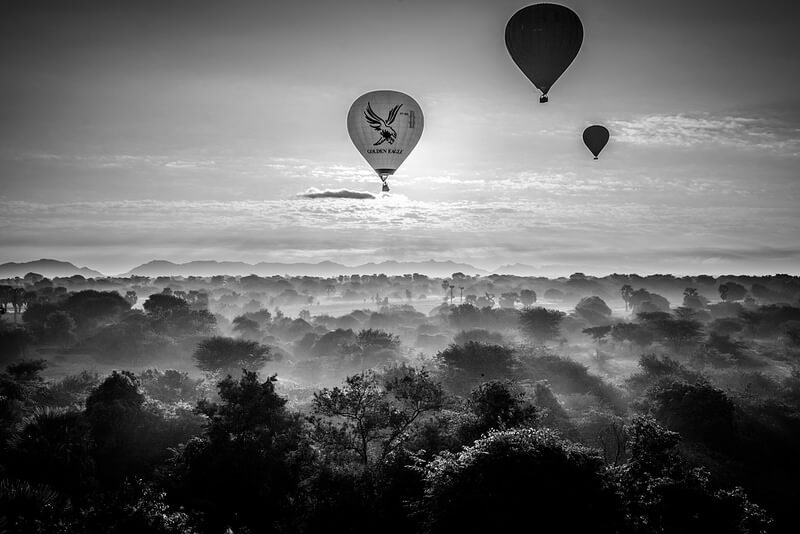 hot air balloons