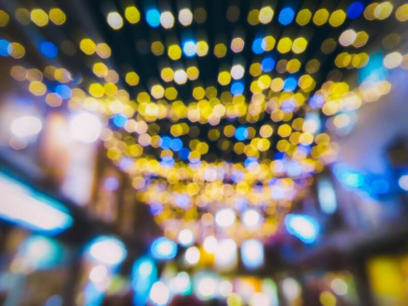 christmas lights bokeh