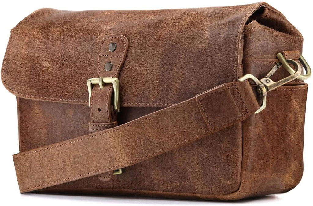 MegaGear Torres Genuine Leather Camera Messenger Bag