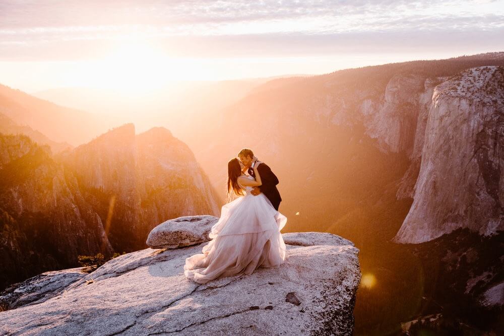 Taft Point Adventure Elopement Wedding Photography Yosemite National Park